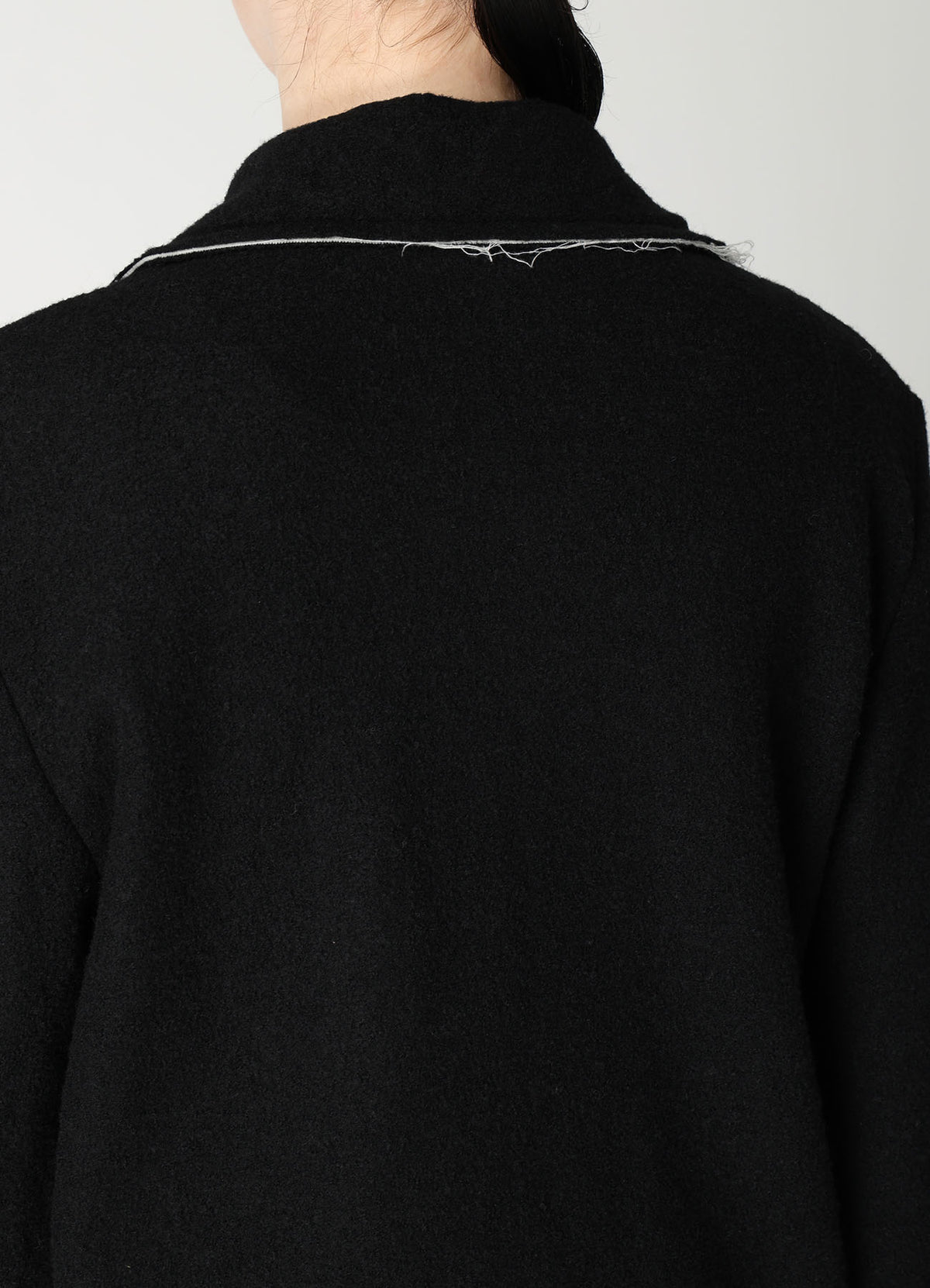 COMPRESSED PILE OVERSIZE  MOTO JACKET