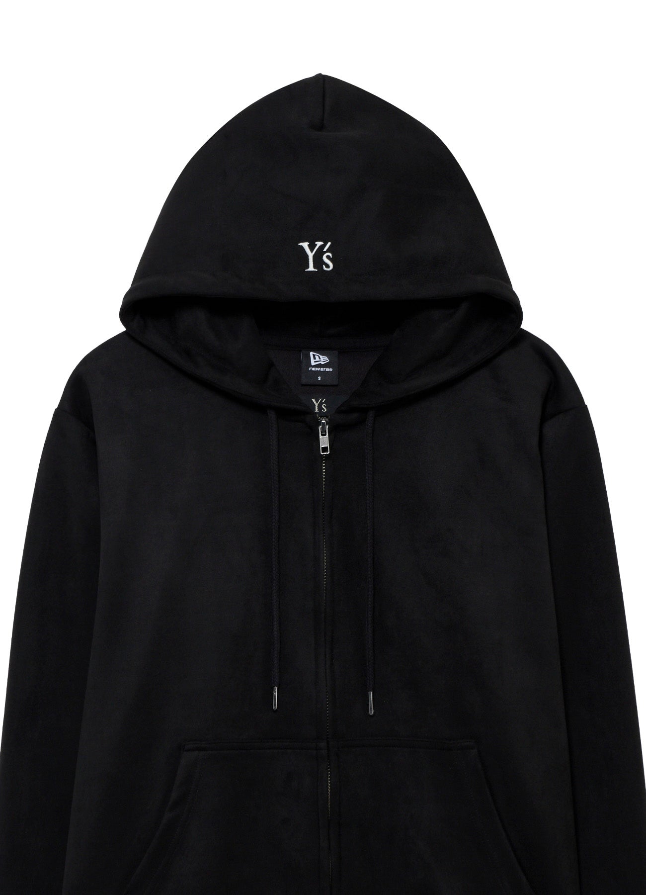 Y's × New Era SUEDE ZIP UP HOODIE