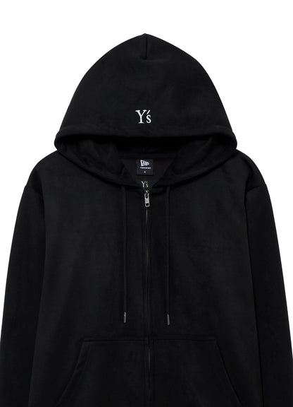 Y's × New Era SUEDE ZIP UP HOODIE