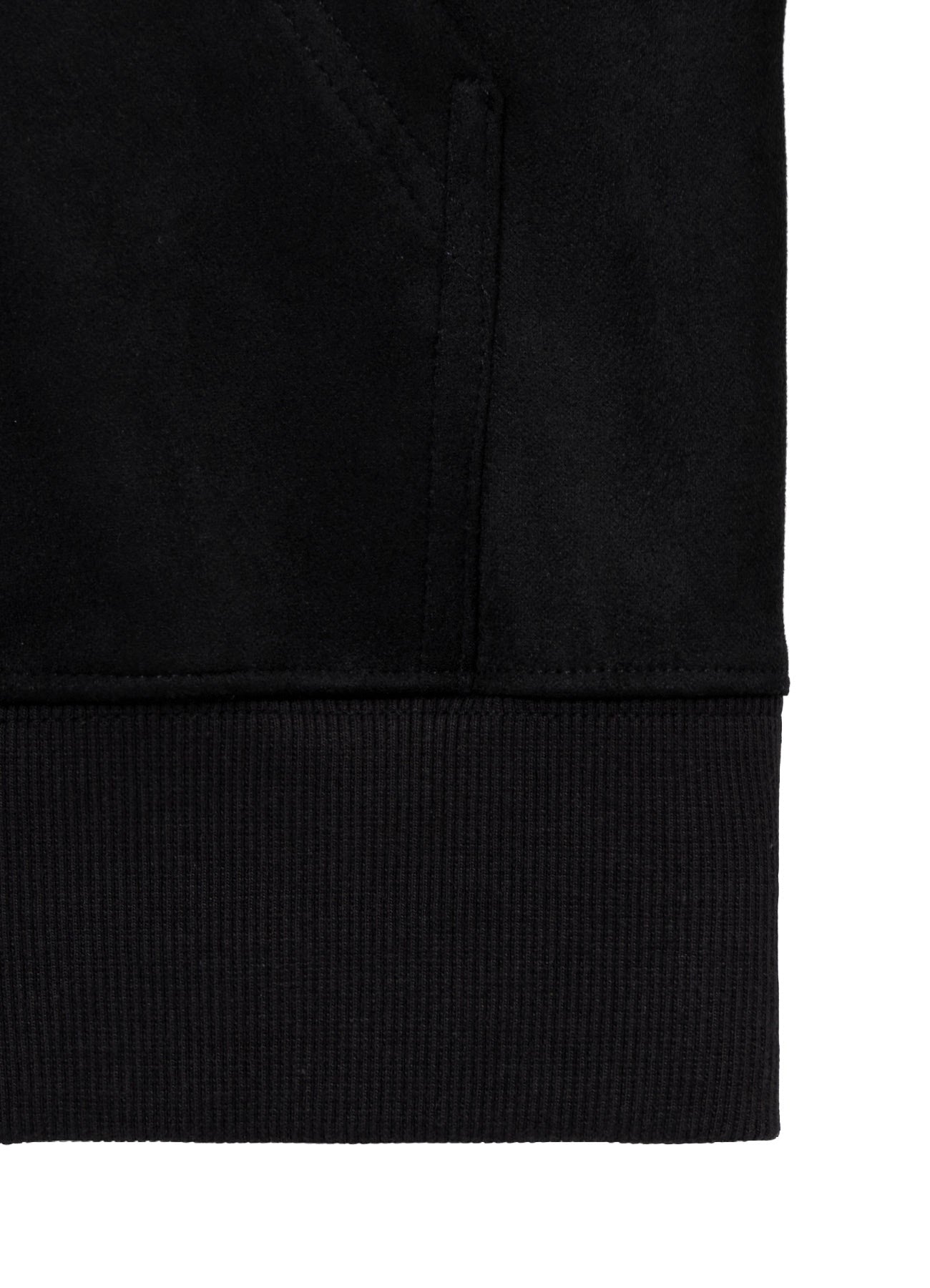 Y's × New Era SUEDE ZIP UP HOODIE
