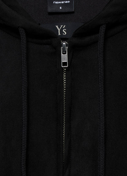 Y's × New Era SUEDE ZIP UP HOODIE