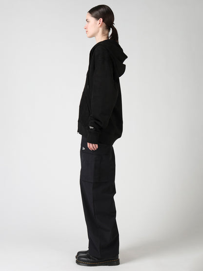 Y's × New Era SUEDE ZIP UP HOODIE