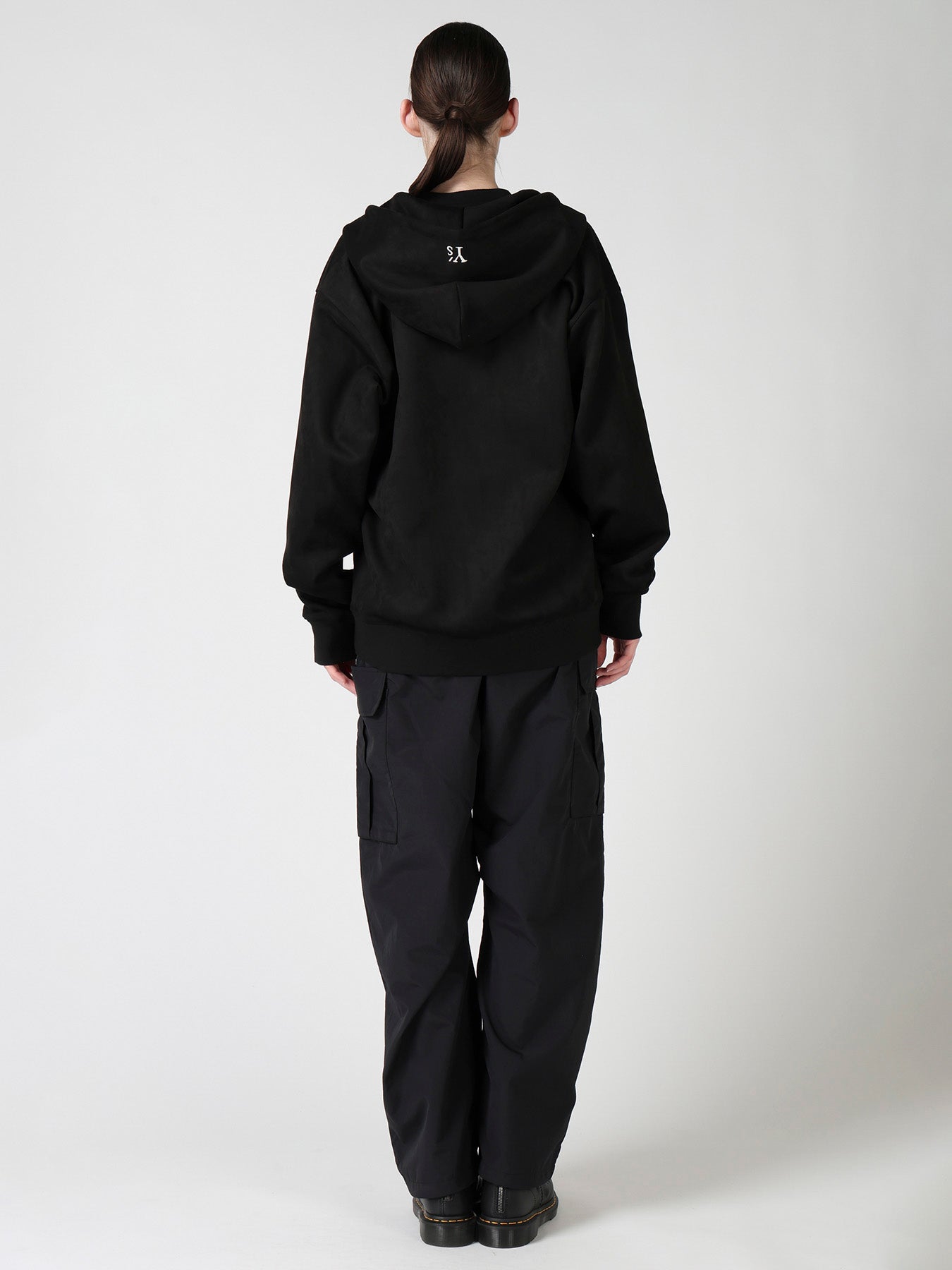 Y's × New Era SUEDE ZIP UP HOODIE