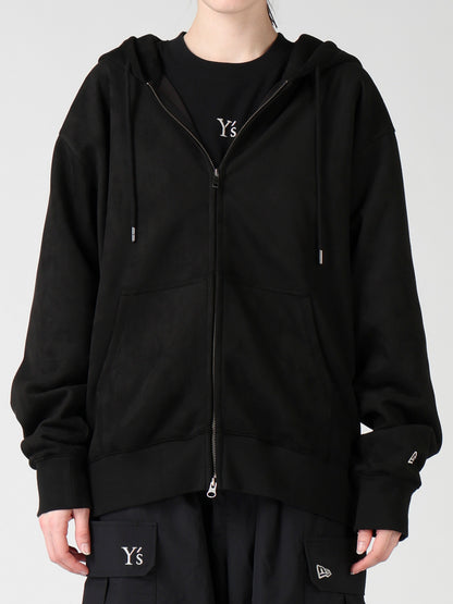Y's × New Era SUEDE ZIP UP HOODIE