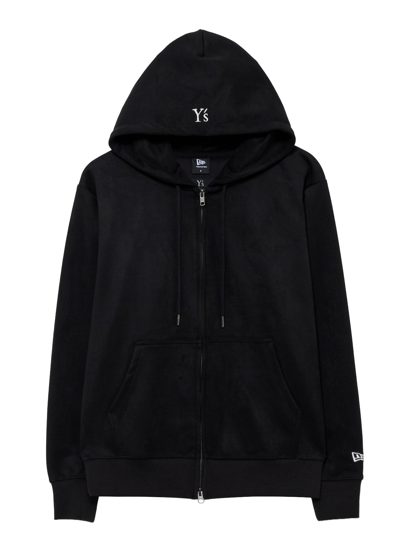 Y's × New Era SUEDE ZIP UP HOODIE