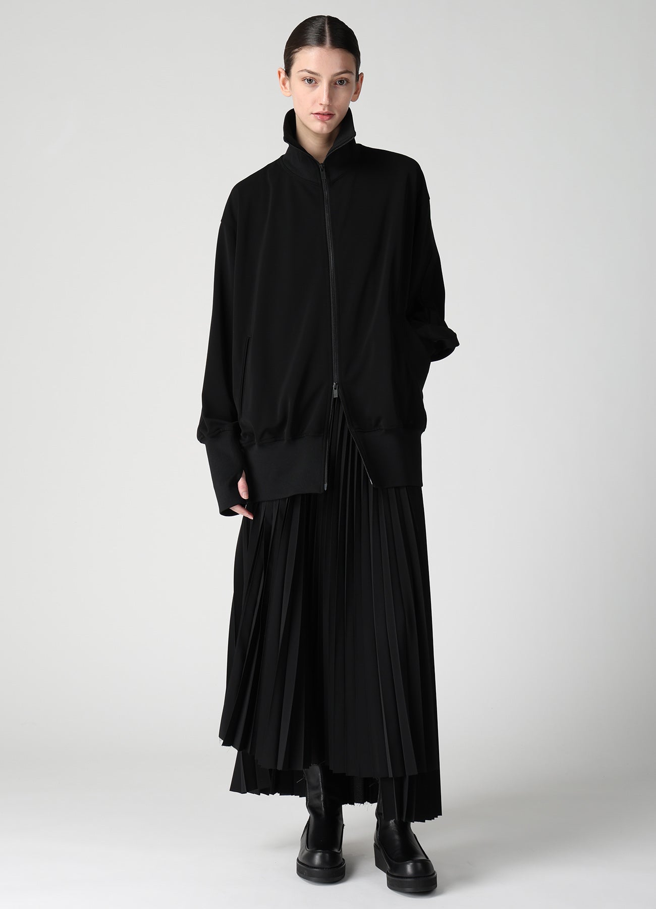 TA/PE STRETCH JERSEY TRACK JACKET
