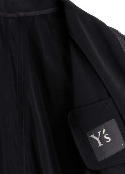 TA/PE STRETCH JERSEY SHORT TRACK JACKET