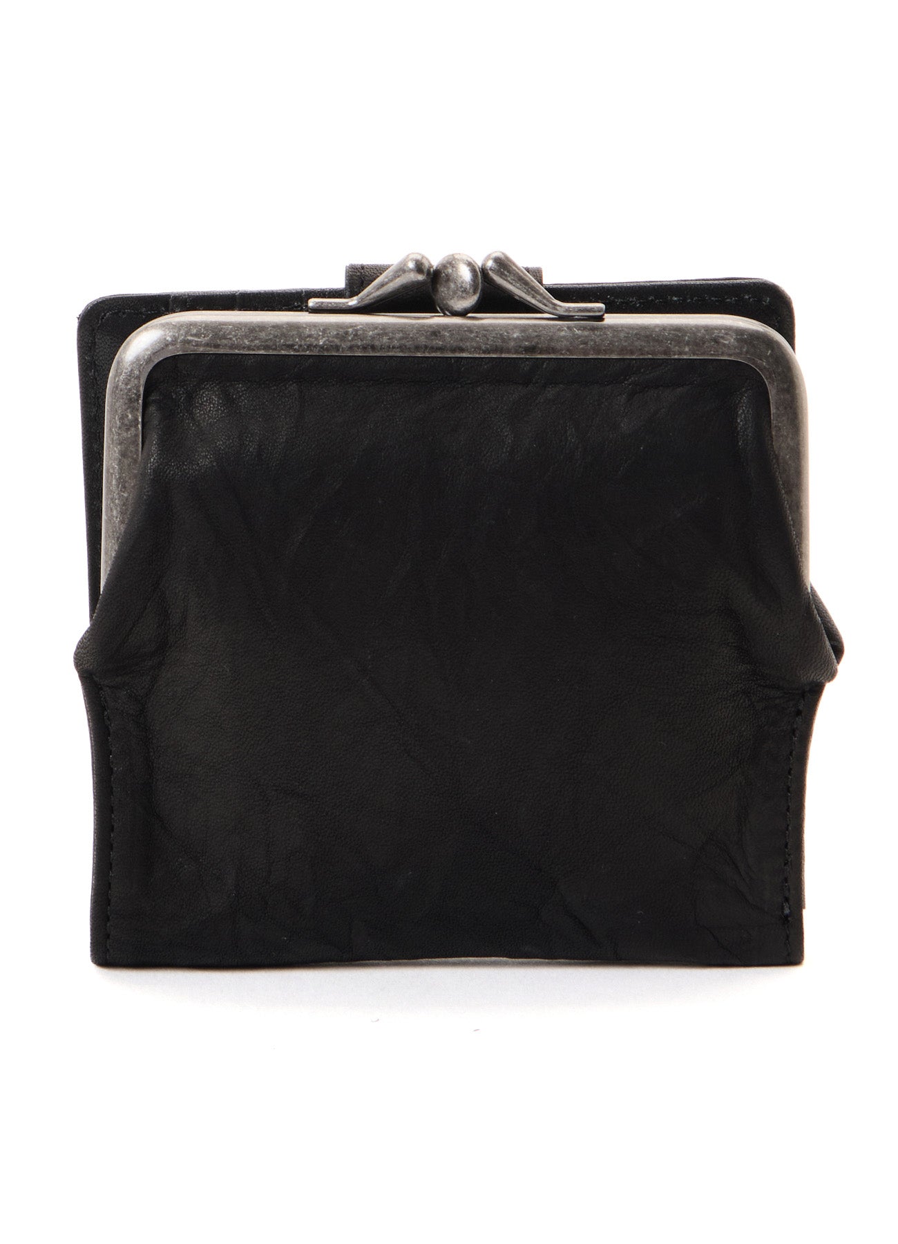 SOFT LEATHER METAL CLASP SMALL WALLET