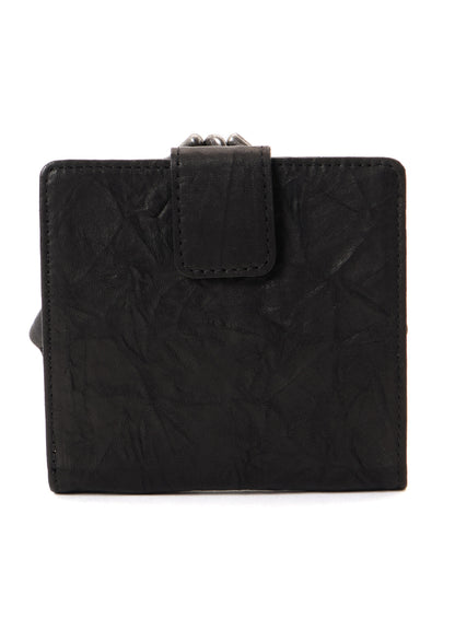 SOFT LEATHER METAL CLASP SMALL WALLET