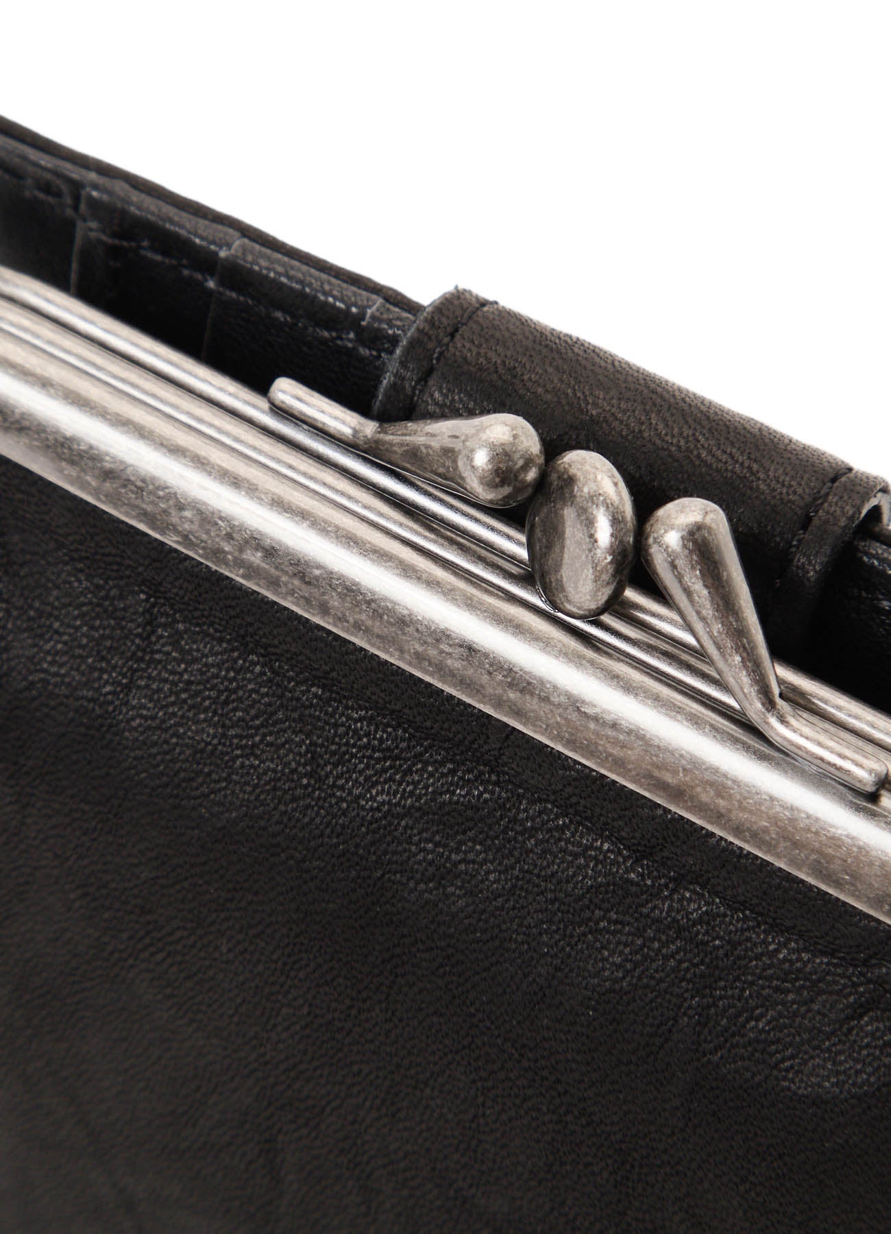 SOFT LEATHER METAL CLASP SMALL WALLET