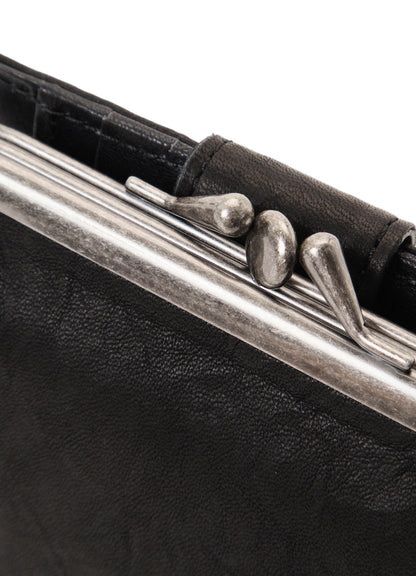 SOFT LEATHER METAL CLASP SMALL WALLET