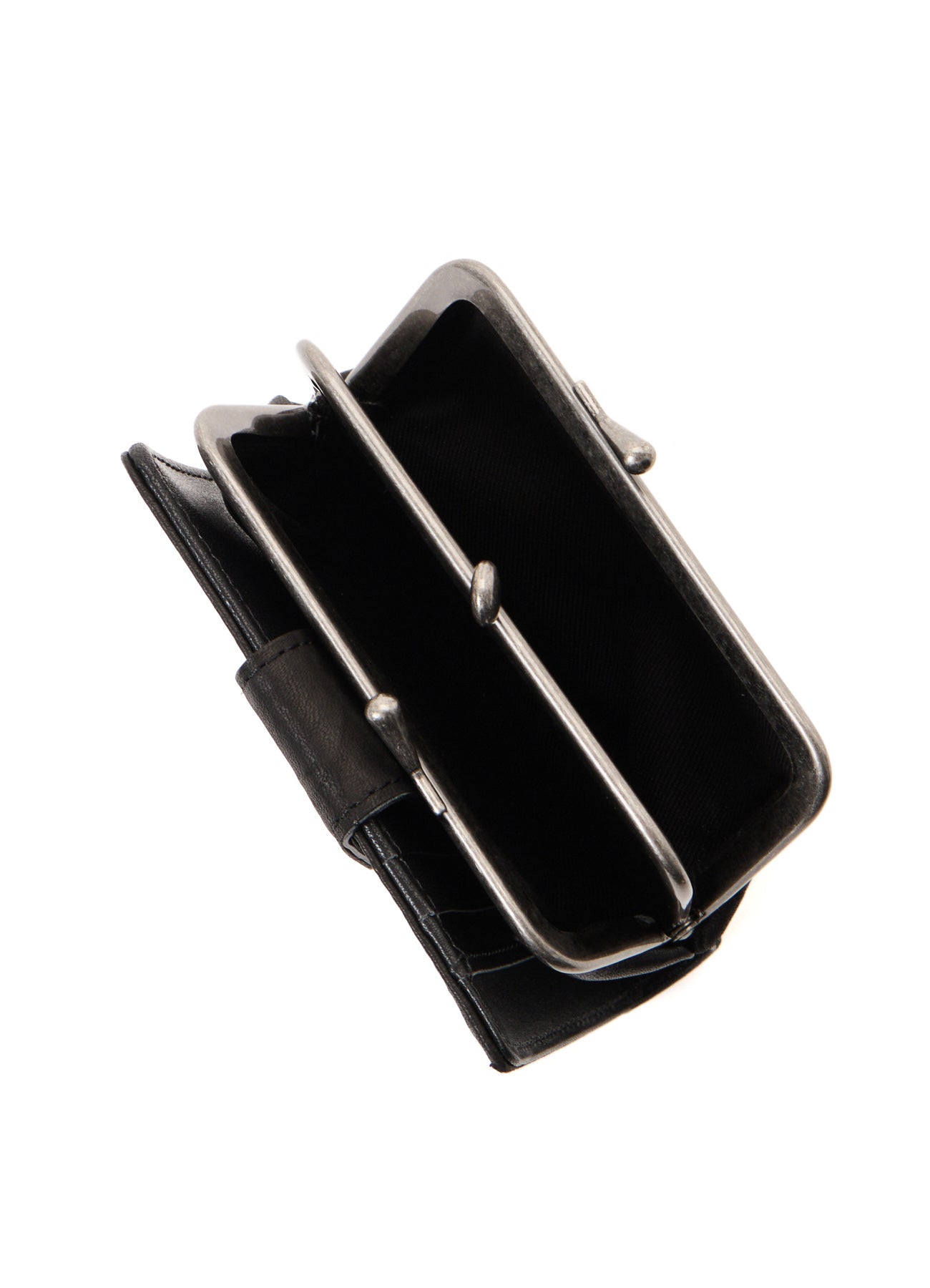 SOFT LEATHER METAL CLASP SMALL WALLET