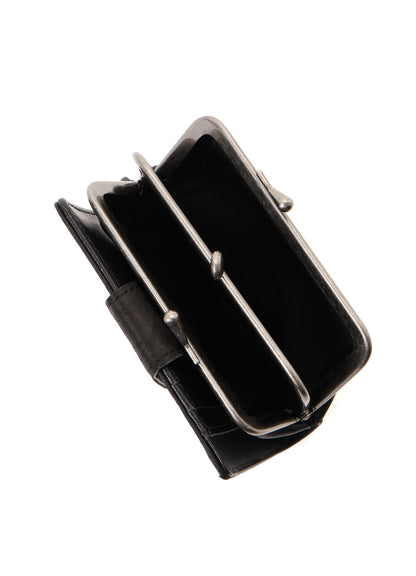 SOFT LEATHER METAL CLASP SMALL WALLET