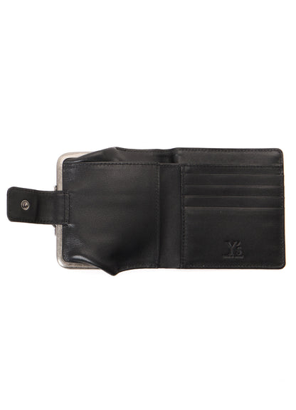 SOFT LEATHER METAL CLASP SMALL WALLET
