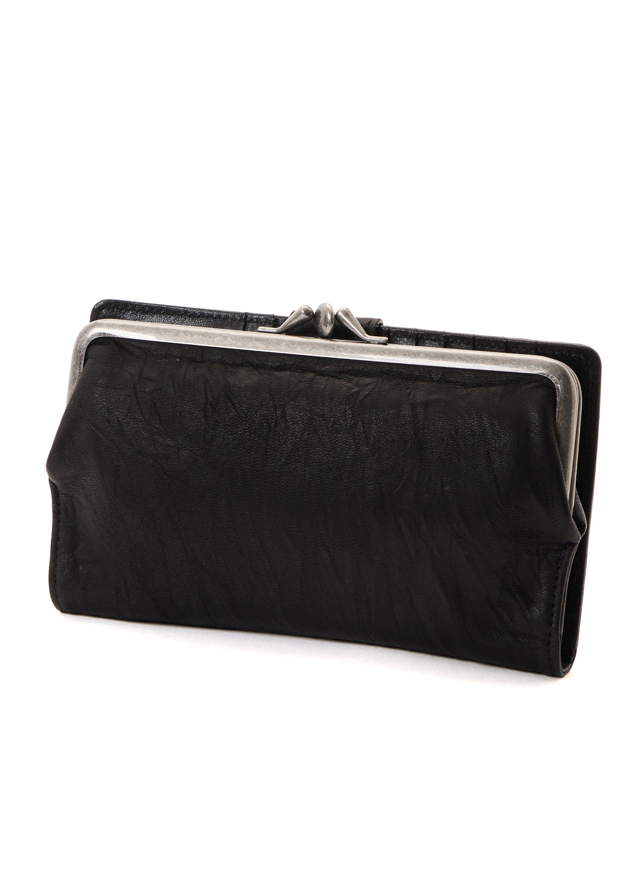 SOFT LEATHER METAL CLASP LONG WALLET