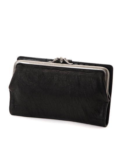 SOFT LEATHER METAL CLASP LONG WALLET