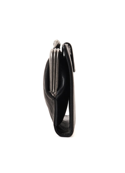 SOFT LEATHER METAL CLASP LONG WALLET