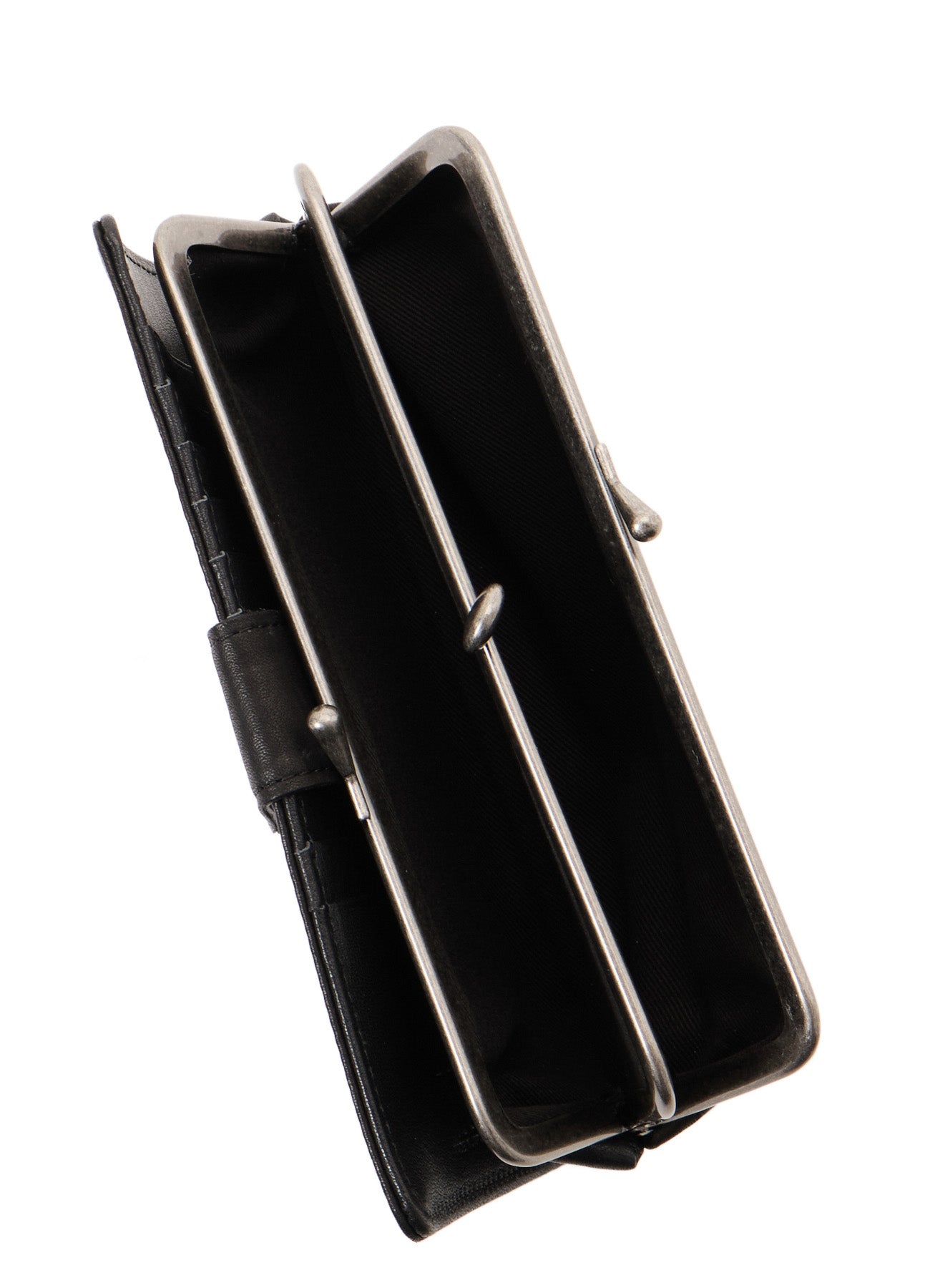 SOFT LEATHER METAL CLASP LONG WALLET