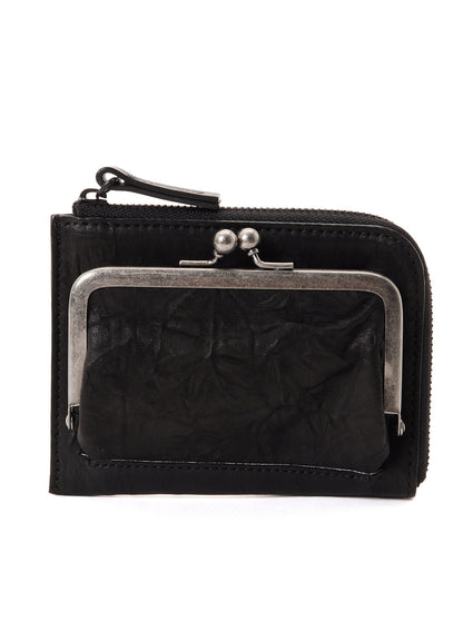 SOFT LEATHER L-SHAPE METAL CLASP WALLET