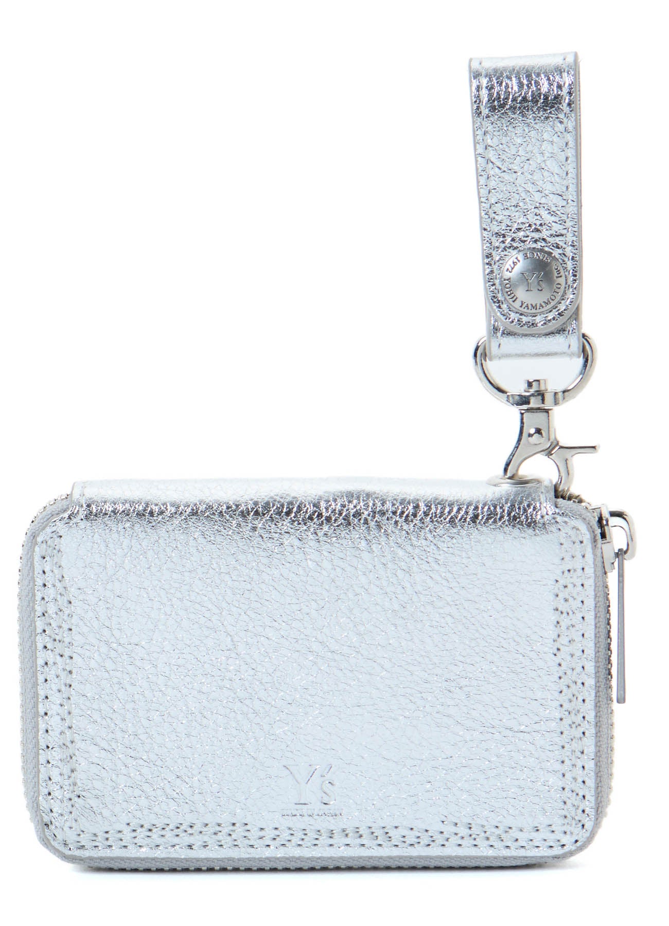 SEMI MATTE LEATHER RANDOM STITCH KEY CASE
