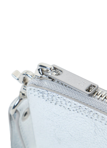 SEMI MATTE LEATHER RANDOM STITCH KEY CASE