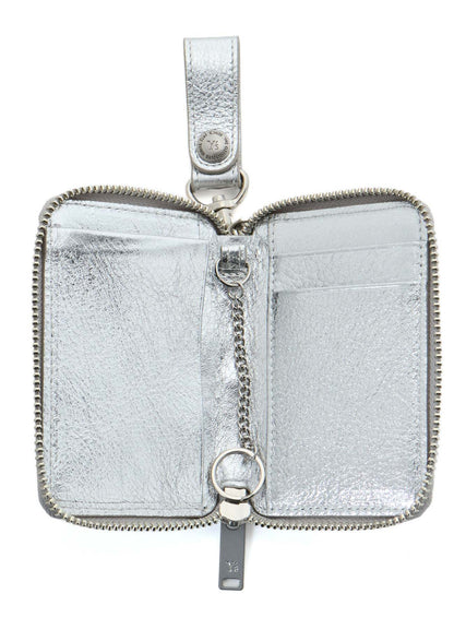 SEMI MATTE LEATHER RANDOM STITCH KEY CASE