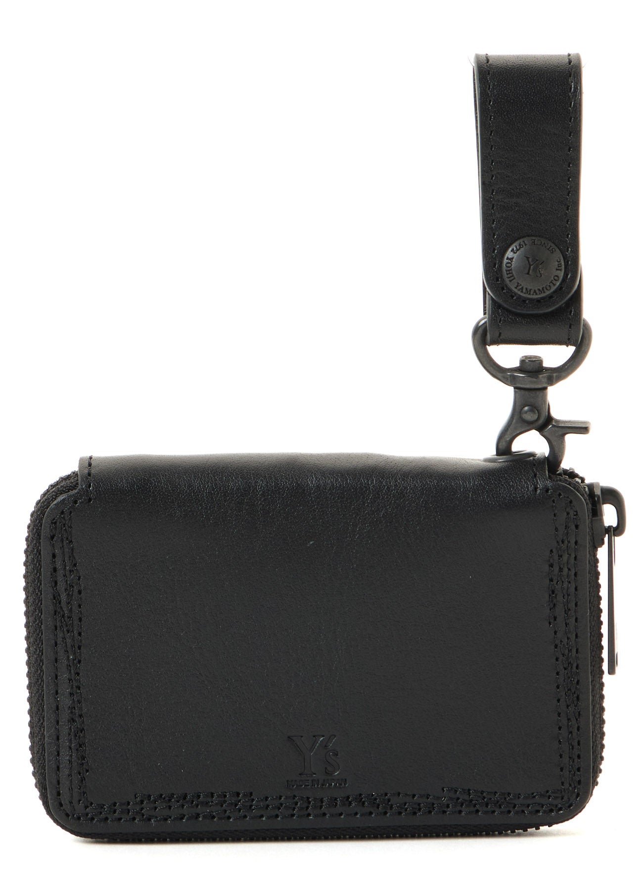 SEMI MATTE LEATHER RANDOM STITCH KEY CASE
