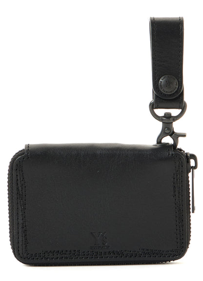 SEMI MATTE LEATHER RANDOM STITCH KEY CASE