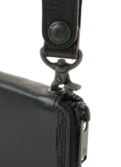 SEMI MATTE LEATHER RANDOM STITCH KEY CASE