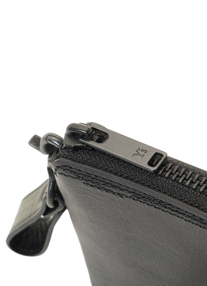 SEMI MATTE LEATHER RANDOM STITCH KEY CASE