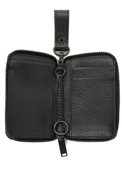 SEMI MATTE LEATHER RANDOM STITCH KEY CASE