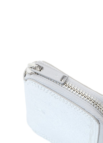 SEMI MATTE LEATHER RANDOM STITCH MINI WALLET