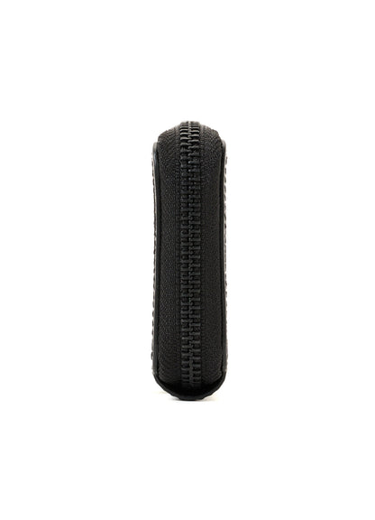 SEMI MATTE LEATHER RANDOM STITCH MINI WALLET