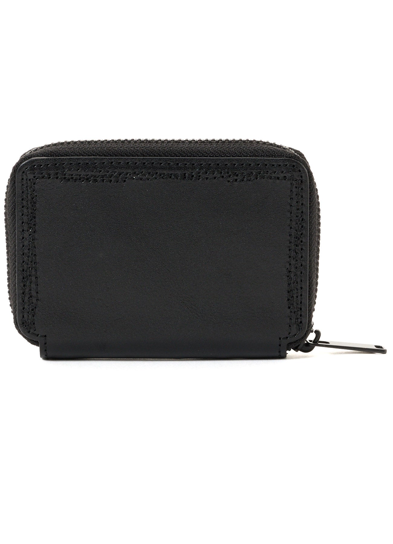 SEMI MATTE LEATHER RANDOM STITCH MINI WALLET