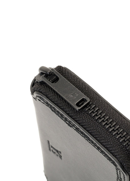 SEMI MATTE LEATHER RANDOM STITCH MINI WALLET