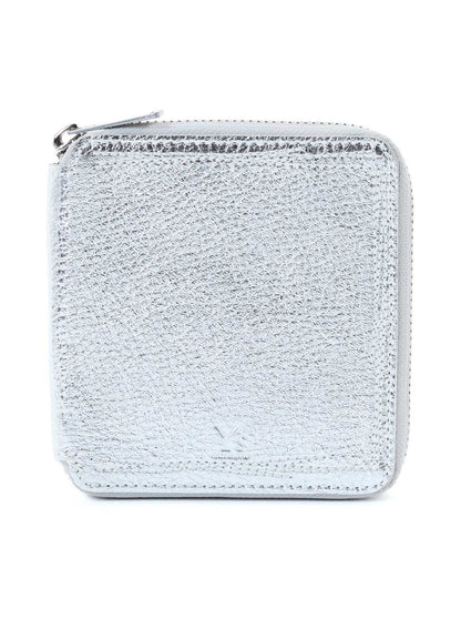 SEMI MATTE LEATHER RANDOM STITCH TRI-FOLD WALLET