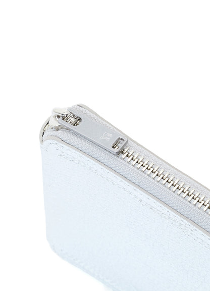 SEMI MATTE LEATHER RANDOM STITCH TRI-FOLD WALLET