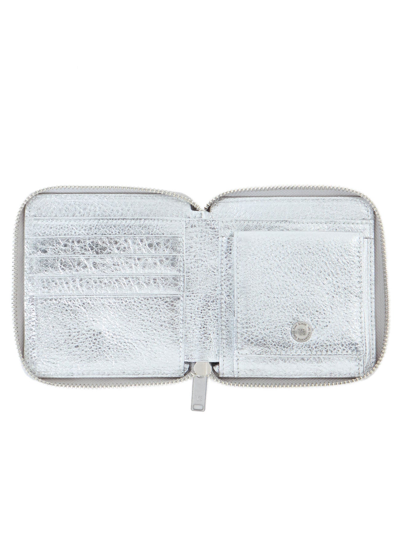 SEMI MATTE LEATHER RANDOM STITCH TRI-FOLD WALLET