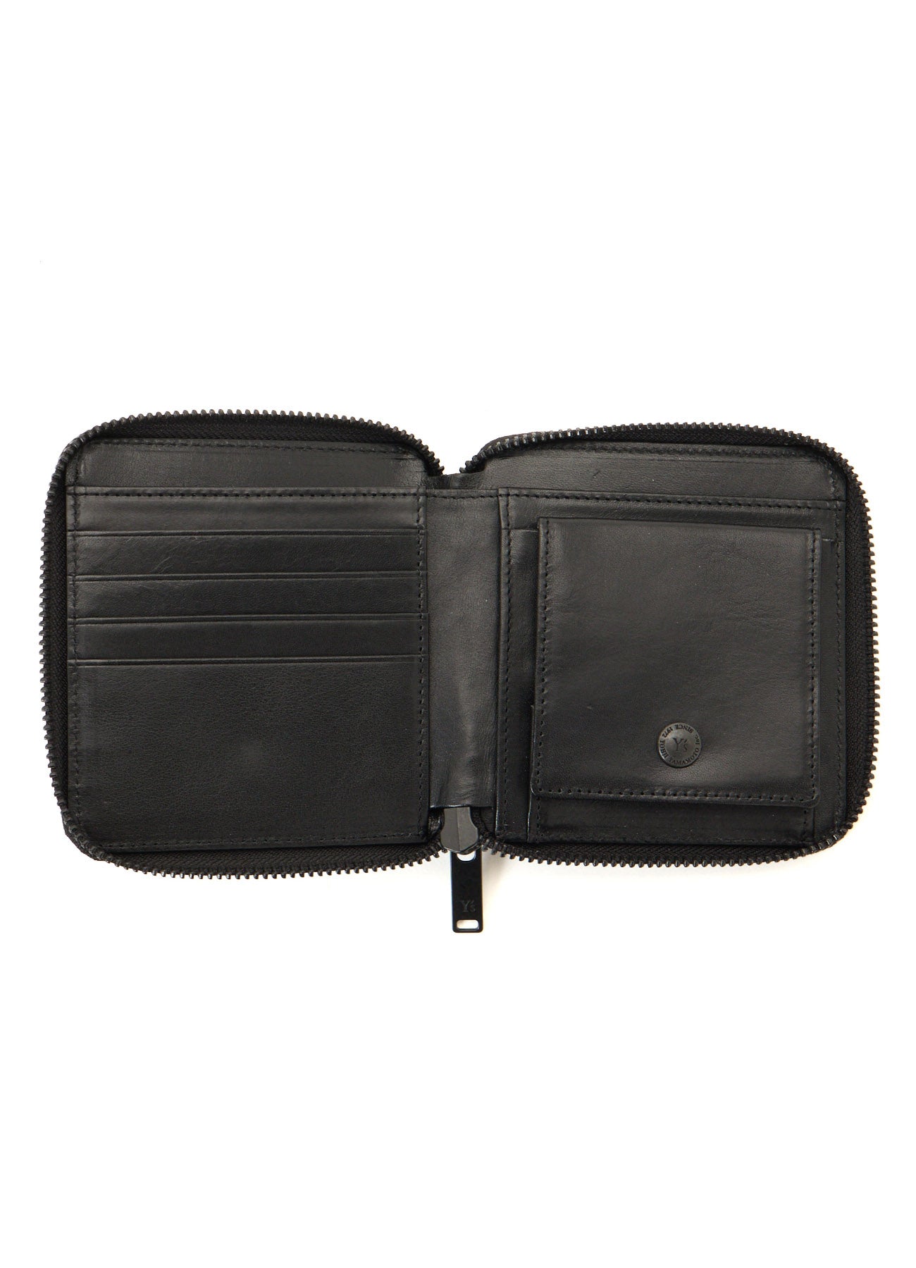 yohji yamamoto 財布 SEMI MATTE LEATHER RANDOM STITCH TRI-FOLD WALLET – THE SHOP YOHJI