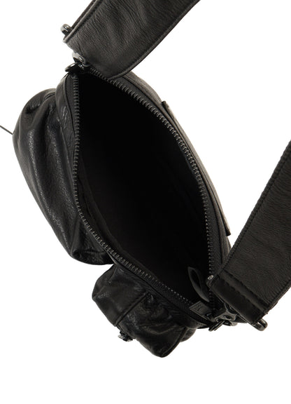 WATER STAIN LEATHER 2-WAY MINI POUCH