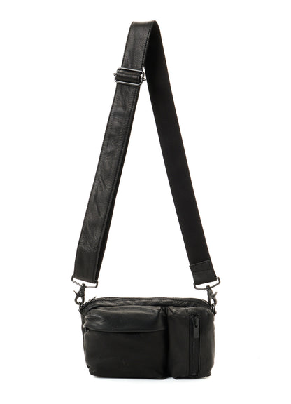 WATER STAIN LEATHER 2-WAY MINI POUCH