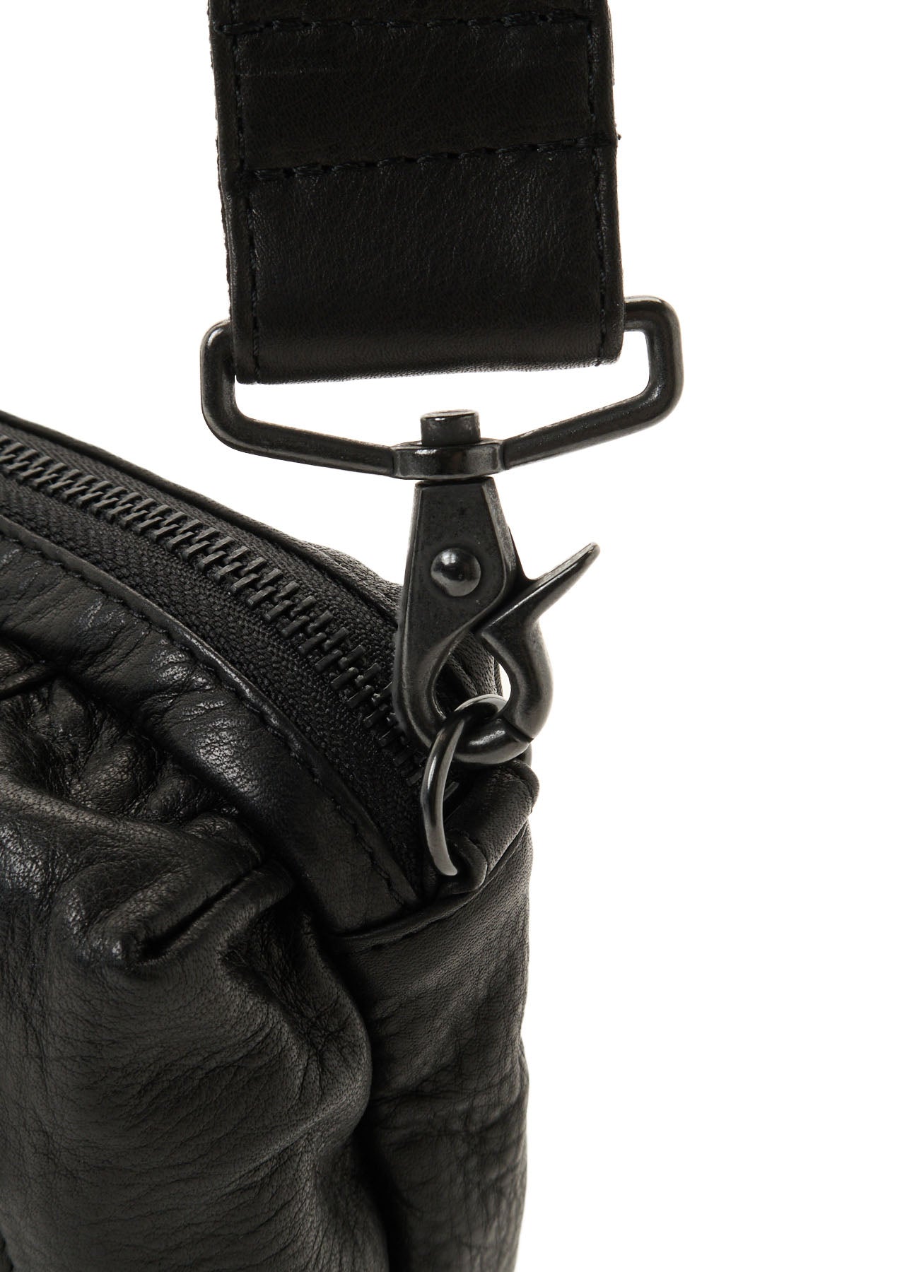 WATER STAIN LEATHER 2-WAY MINI POUCH