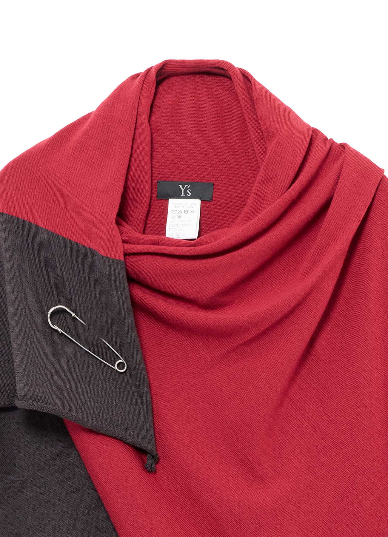 WOOL JERSEY ONE SLEEVE STOLE – THE SHOP YOHJI YAMAMOTO