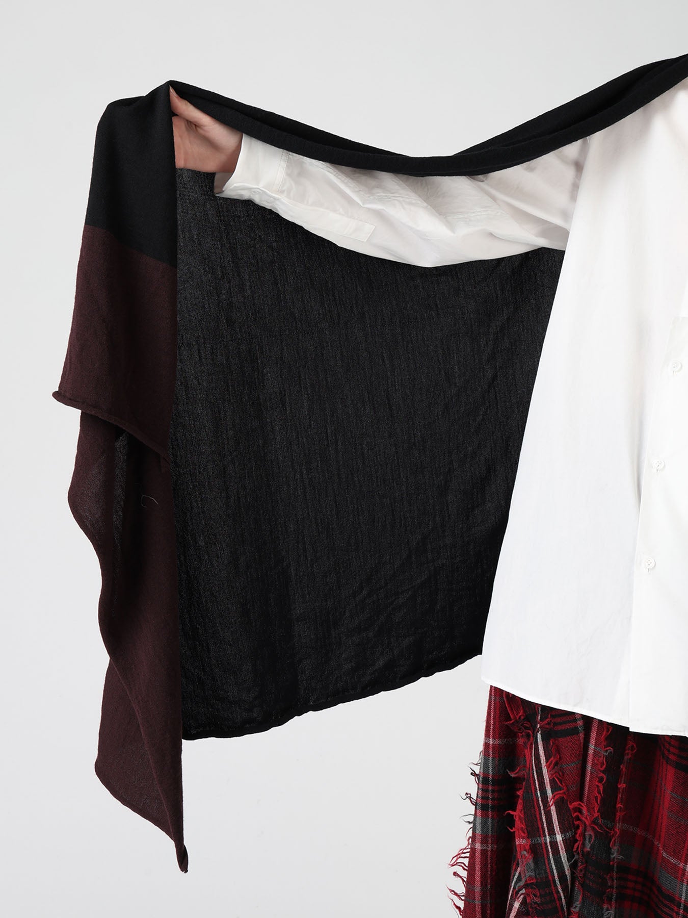 WOOL JERSEY ONE SLEEVE STOLE – THE SHOP YOHJI YAMAMOTO