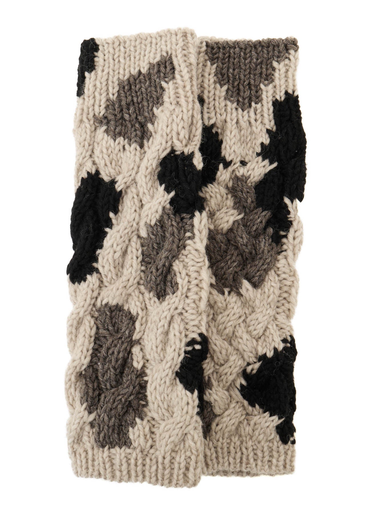 ANIMAL PATTERN HAND-KNIT ARM WARMER – THE SHOP YOHJI YAMAMOTO
