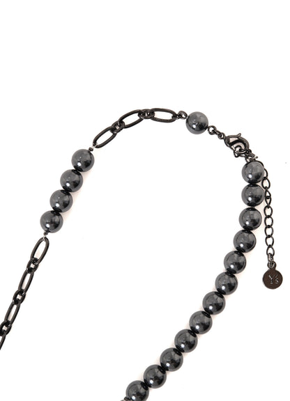 PEARL AND CHAIN CHOKER