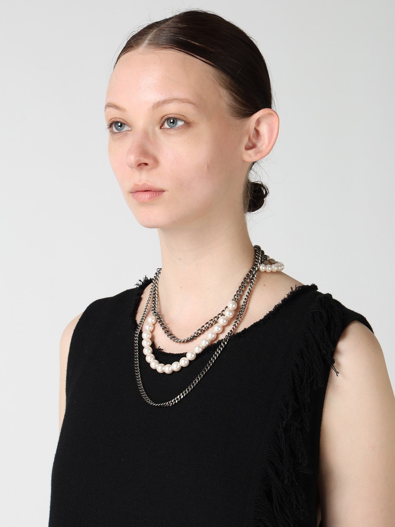 PEARL AND CHAIN NECKLACE – THE SHOP YOHJI YAMAMOTO