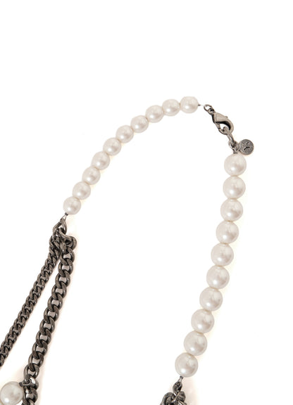 PEARL AND CHAIN NECKLACE
