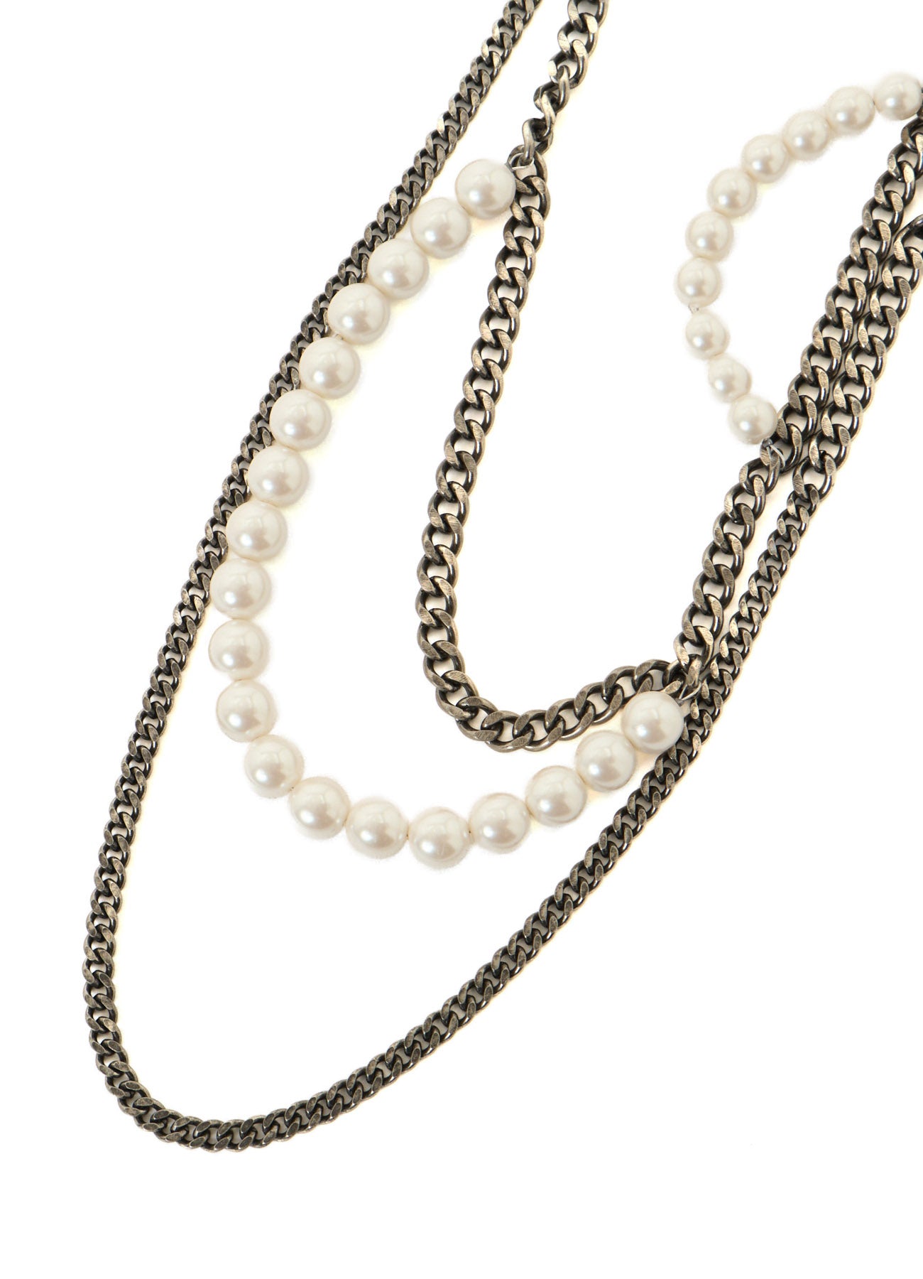 山本ページ PEARL AND CHAIN NECKLACE – THE SHOP YOHJI YAMAMOTO