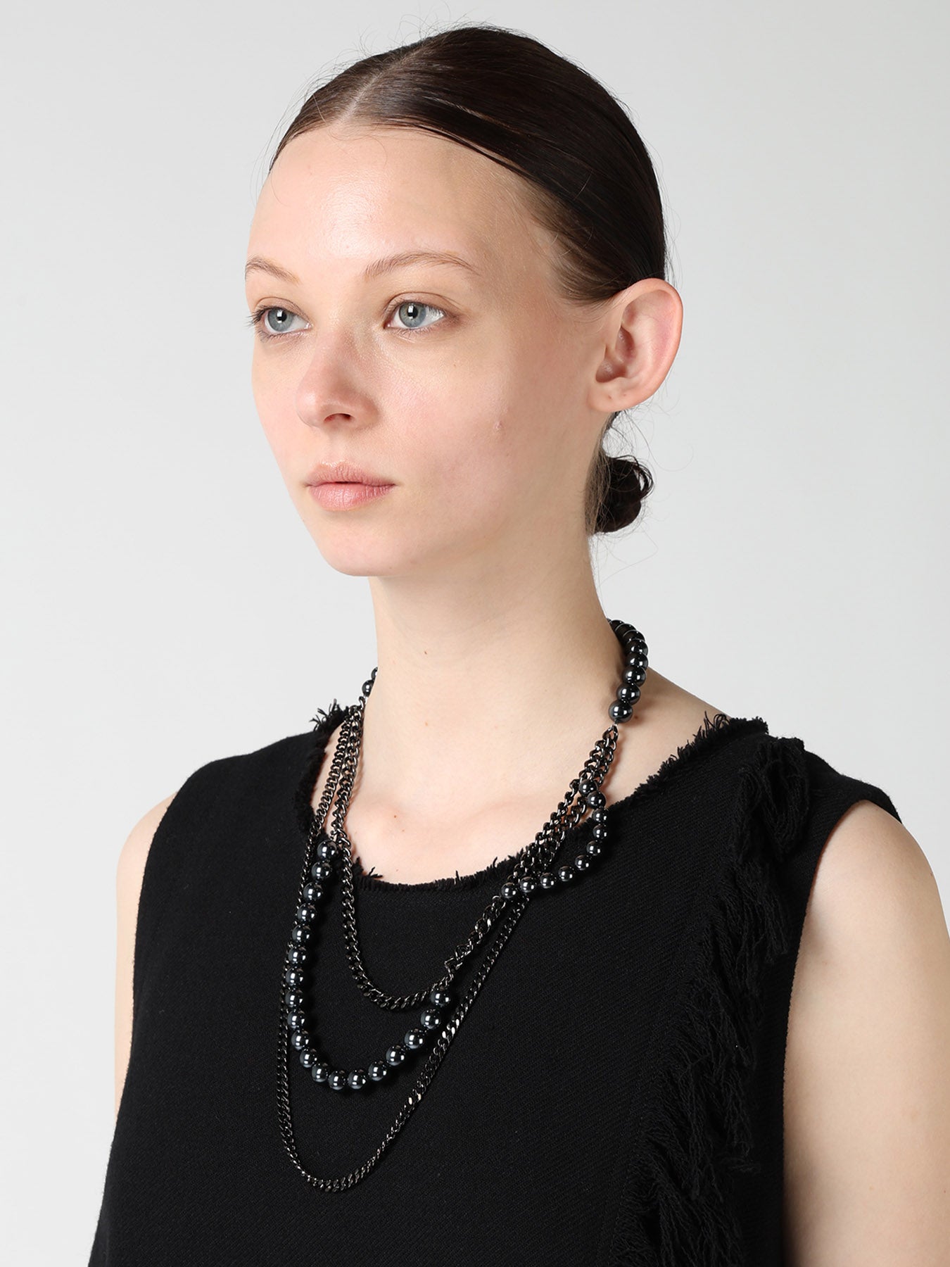 PEARL AND CHAIN NECKLACE – THE SHOP YOHJI YAMAMOTO